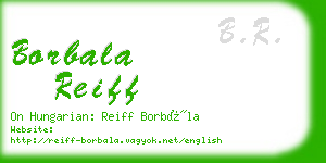 borbala reiff business card